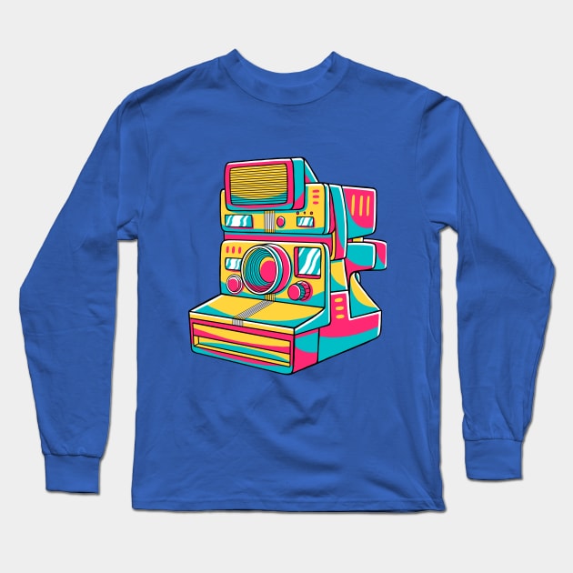 Polaroid Camera Long Sleeve T-Shirt by MEDZ